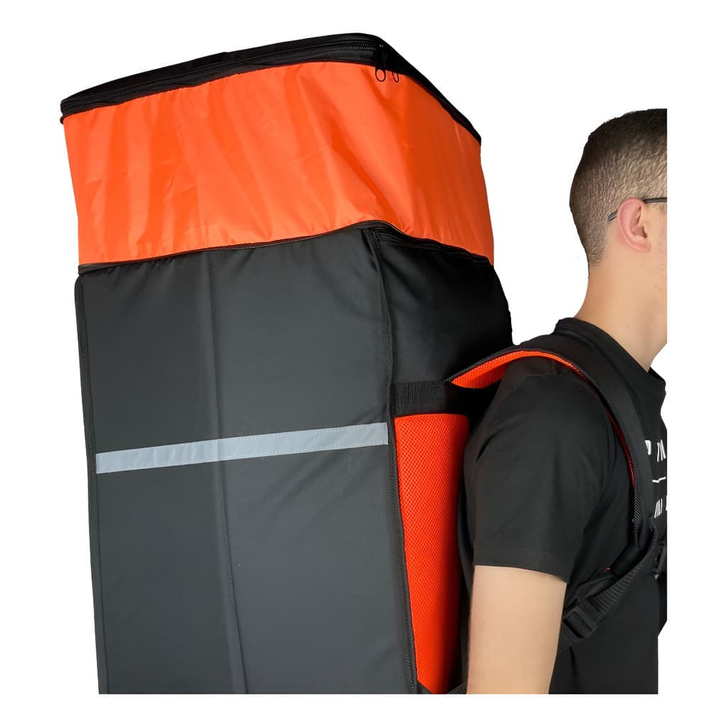 Mochila Motoboy Grande 170 Litros Impermeável Cargueiro Bag Cor Preto