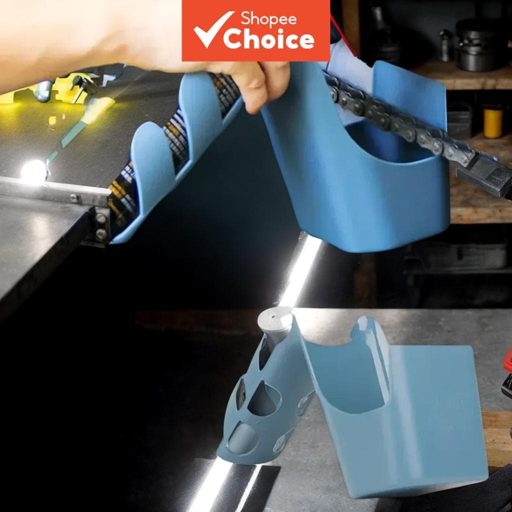  Caixa de Armazenamento de Óleo de Corrente de Motocicleta - Ferramenta de Limpeza Anti-Respingo para Manutenção de