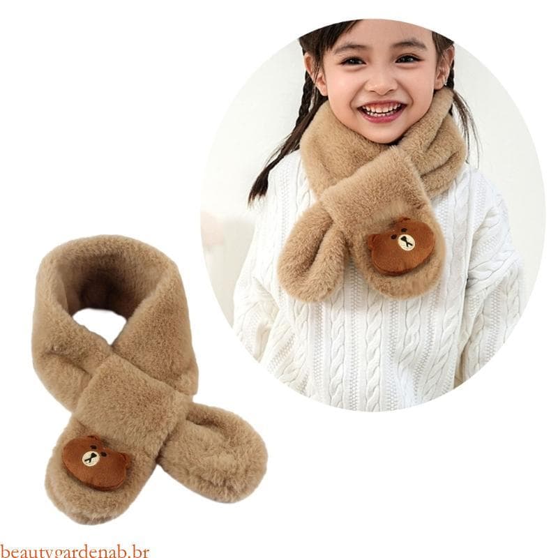 beautygardenab Lenço Pelúcia Multifuncional Infantil Cachecol Quente Para Bebês Pode Ser Xale Cobert