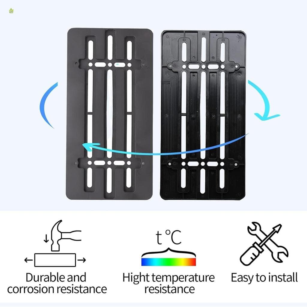 Quadros De Placa De Licença Com Conjunto De Parafusos À Prova De Ferrugem Suporte De Etiqueta De Carro De Aço Durável Un