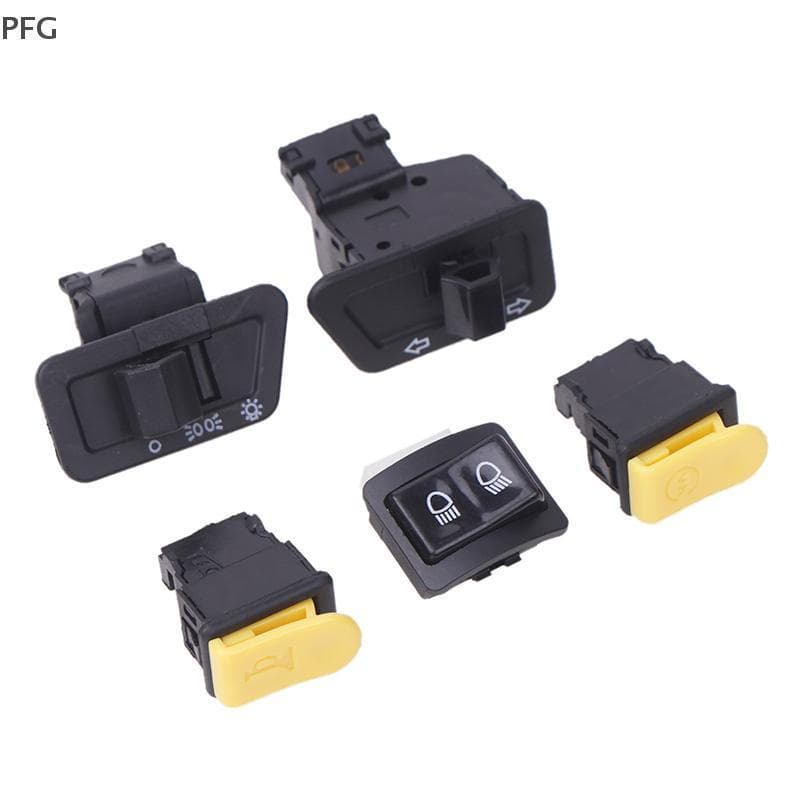 PFG 5 Pçs/Set Botão Da Motocicleta Luz Chifre Dimmer Turn Singal Starter Alto Baixo Feixe Iniciar Elétrico Para Moto FG