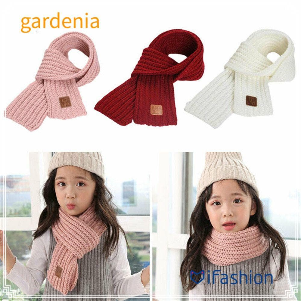 Cachecol Infantil GARDENIA , Aquecedor De Pescoço Macio E Quente , De Malha De Inverno Grosso Fofo Para Bebês , Meninos 