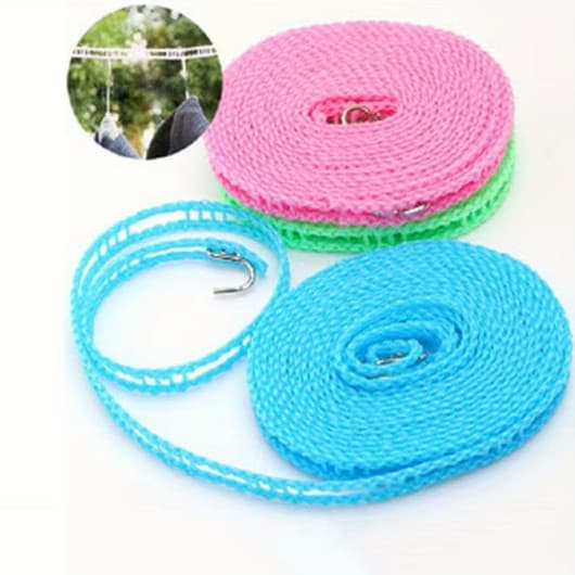 Corda de Varal em Nylon 5M - Instalação Fácil, Ajustável, Uso Versátil