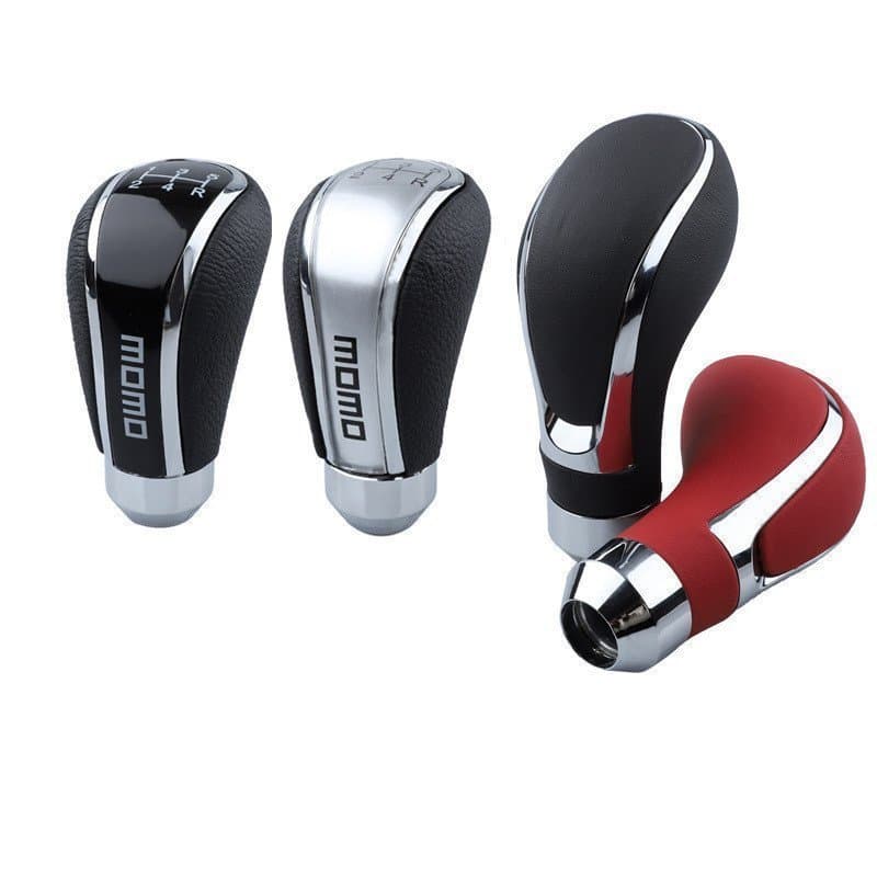 MOMO Manopla de Câmbio Universal em Couro PU para Carro, Transmissão Manual de 5 Velocidades, Alavanca Automática Pr A4J