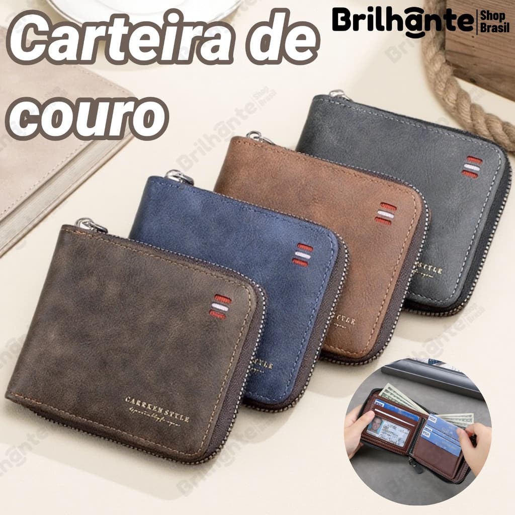 Carteira Curta Masculina – Porta-Cartões Vertical Fosco Vintage, Bolsa Dupla Fina Para Estudante, Homens, Trabalho
