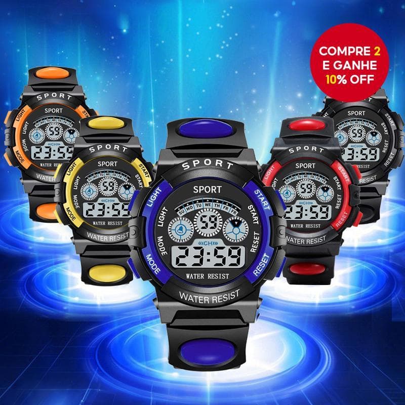 NTR-D22 Relógio Eletrônico Esportivo Para Crianças , Meninos E Meninas , De Pulso Digital Masculino