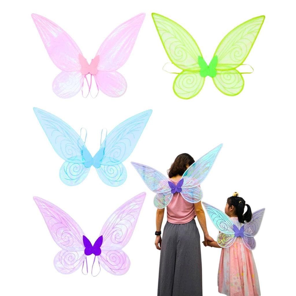 Asa Brilhante de fada borboleta 48cm para festa fantasia infantil princesa decoracao surpresa