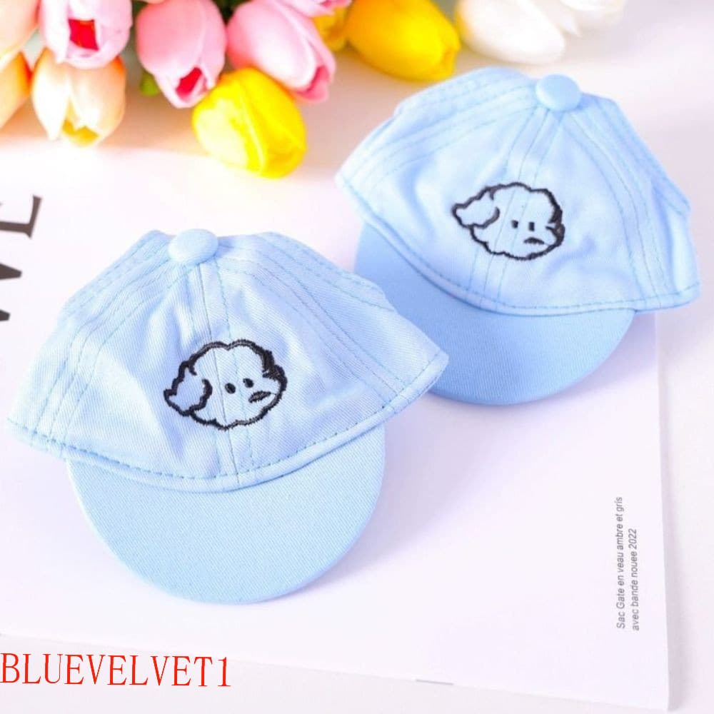 BLUEVELVET1 Chapéus Para Animais De Estimação , Chapéu Esportivo Com Furos As Orelhas , Boné De Beisebol Cães Pequeno Aj