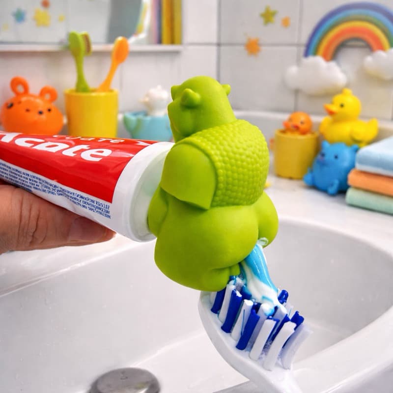 Tampa Dosadora Divertida Shrek Ogro – Para Creme Dental Infantil