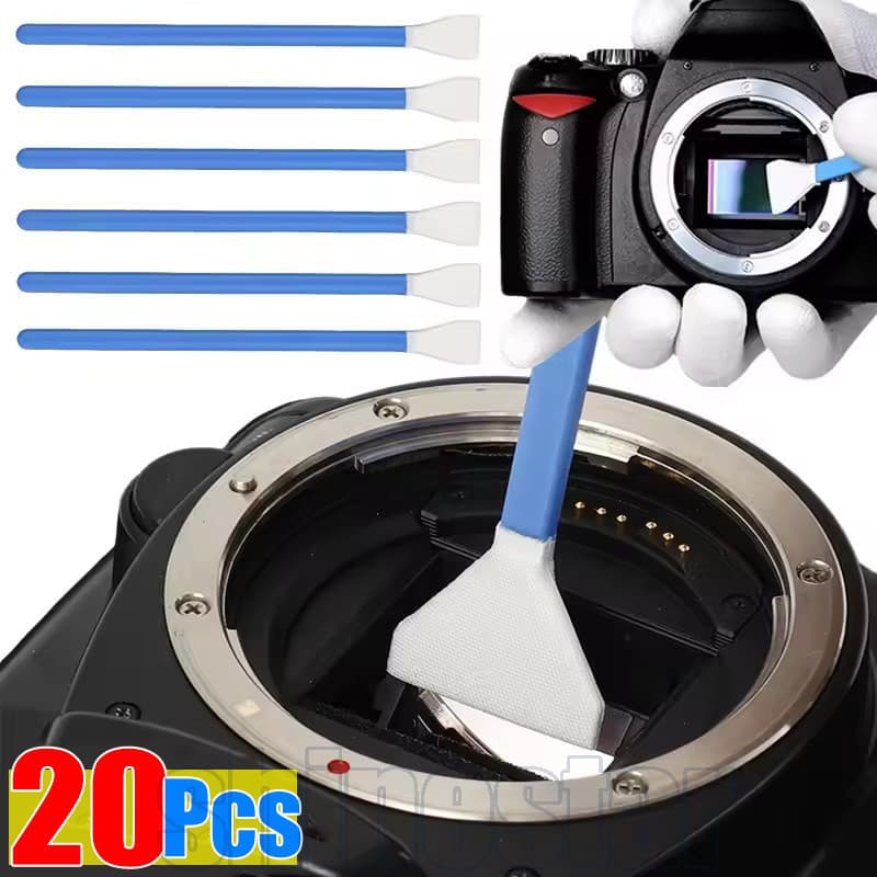 Kit De Cotonete De Limpeza De Sensor De Câmera 20/10/5 Unidades-Escovas Descartáveis Para Fendas-Ferramenta Teclado Reut