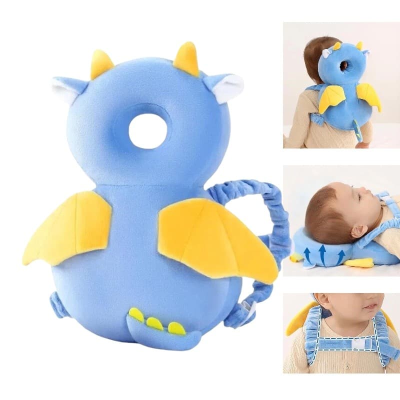 Mochila Almofada Ajustável De Proteção Cabeça E Nuca Para Bebê ,Segurança Travesseiro
