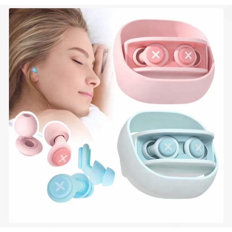 Protetor Auricular de Silicone com Espuma Macia — Tampões para Redução de Ruído e Isolamento Acústico