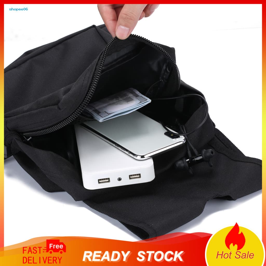 Bolsa De Selim Preta Para Motocicleta Durável