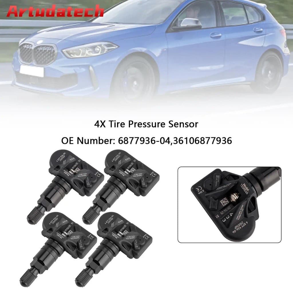 Sensor De Pressão Dos Pneus Artudatech 4X 6877936 Para BMW Série 5 G30 G31 F40 3 G20 G21