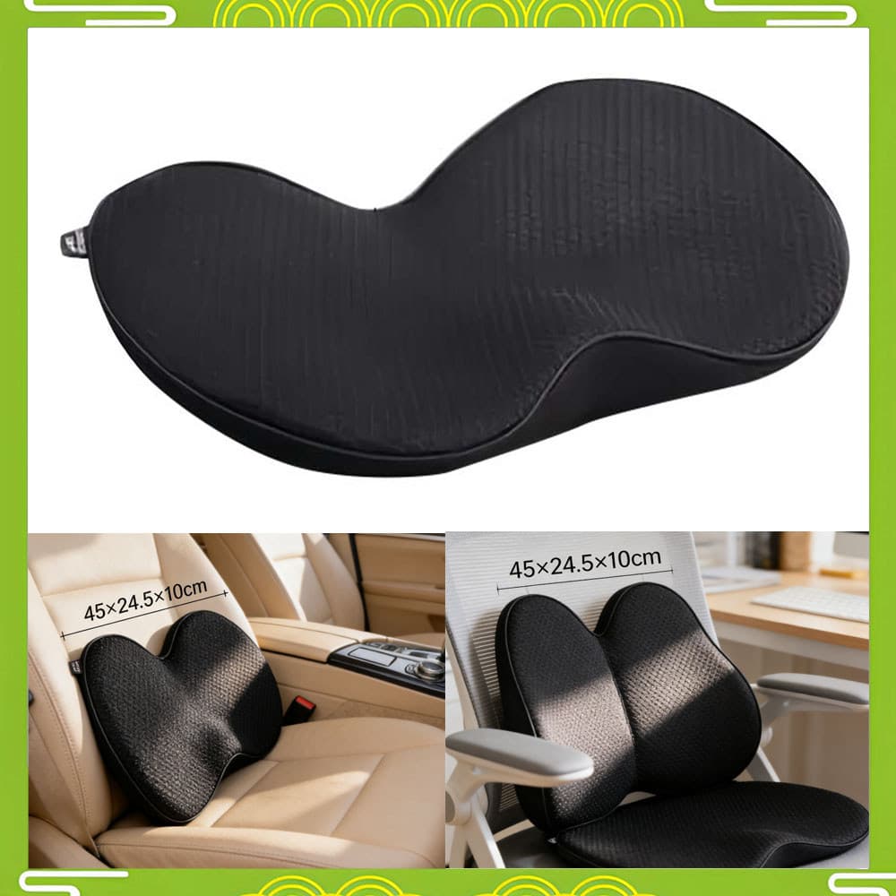 Conjunto de uma peça de pano preto algodão Mini almofada de dupla utilização 45 x 24.5 x 10 cm confortável respirável