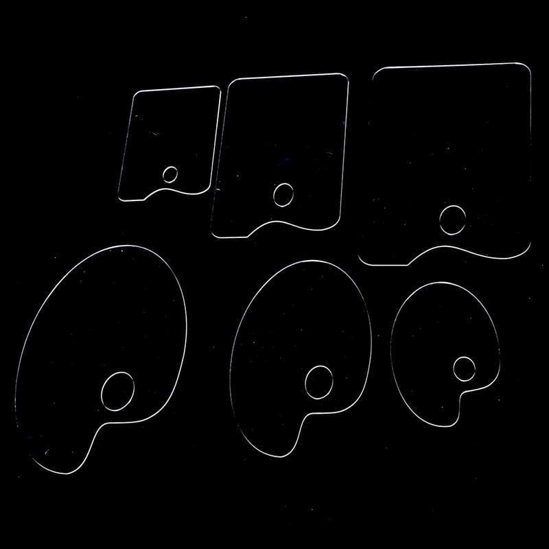 JLB 1Pc Paleta De Mistura De Tinta Artística Em Acrílico Transparente Aquarela Bandeja De Pigmentos