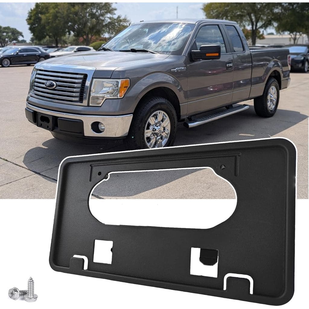Moldura de Placa Frontal F150 para Ford F-150 2009-2014 SEM Perfuração Suporte de Placa de Para-choque Frontal Substitui