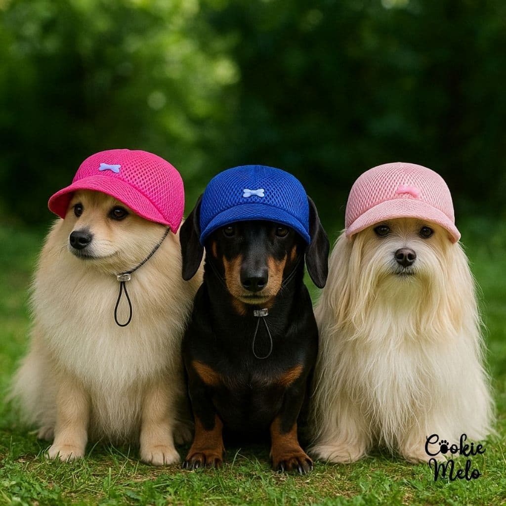 Boné Pet Ajustável de Tecido Cachorro Gato em Tecido P M G Femea Macho Protege do Sol