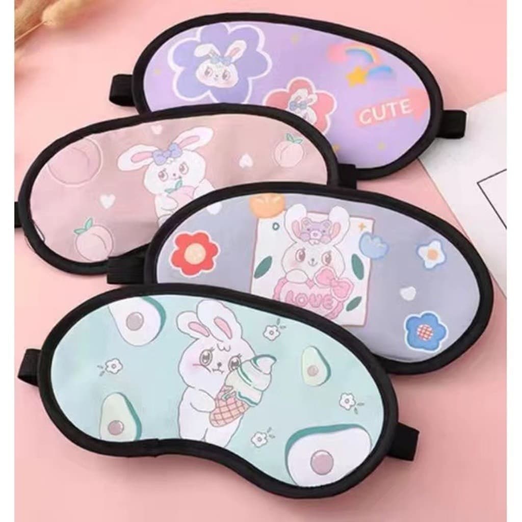 KIT 6 Peças Mascara De Olho Tampa Olho para Dormir de Olhos Vendados（Modelo aleatório）-INLIS ANA