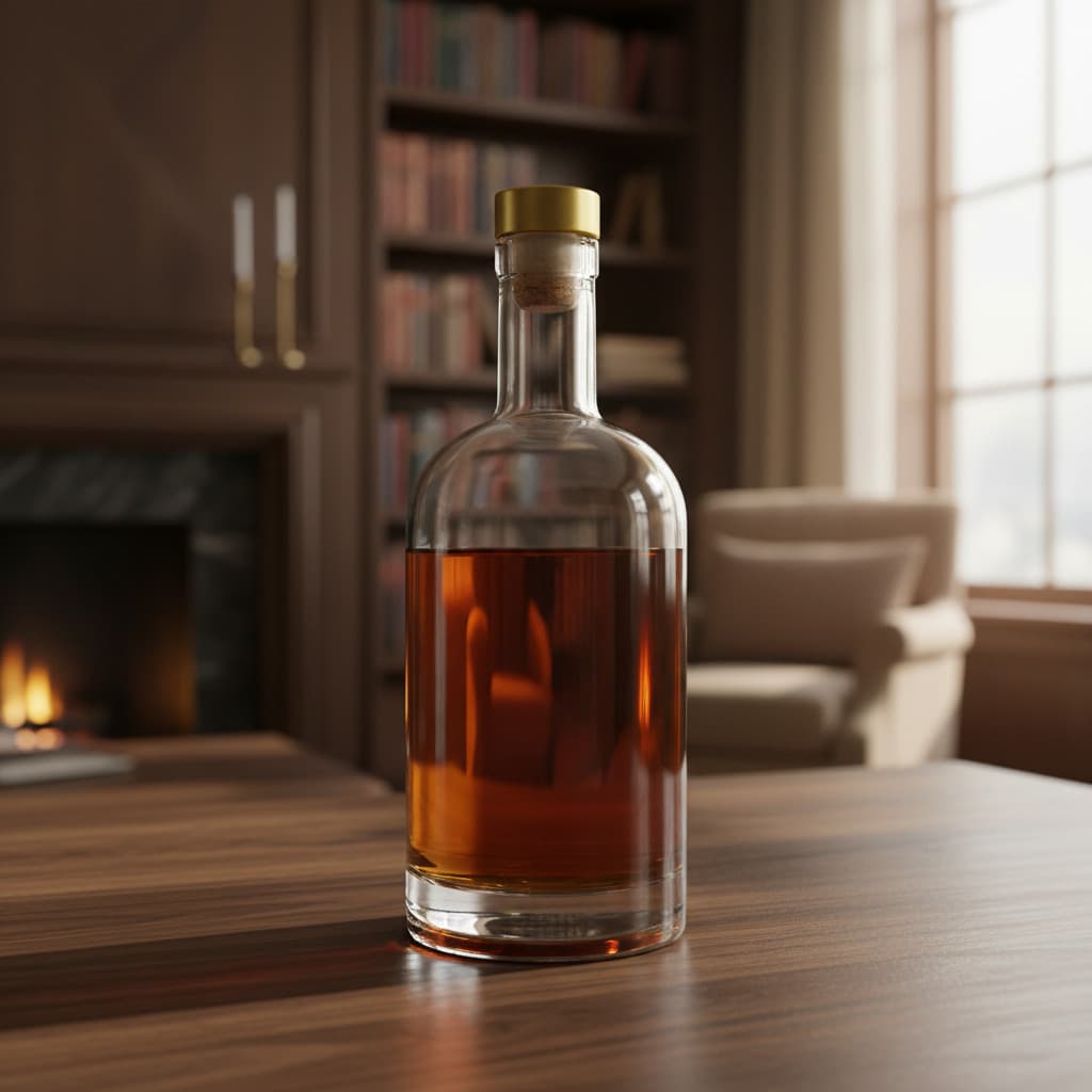 6 Garrafas De Vidro 200ml Kaleido Com Rolha T E Lacres