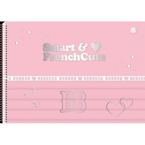 Caderno Desenho Cartografia 60 Folhas Tema Rebecca Bonbon Escolar Criativo Infantil Sortido