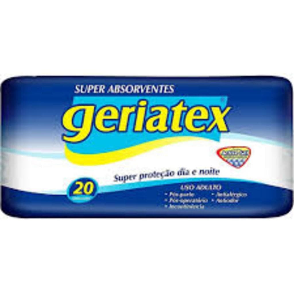 Absorvente Geriátrico Geriatex - 20 unidades.