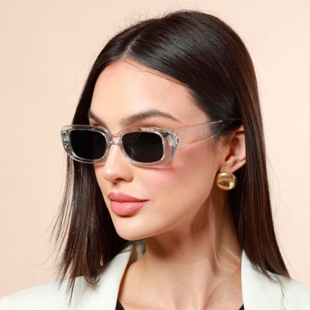 Óculos de Sol Vintage com Moldura Quadrada Pequena Para Mulheres YihanStore