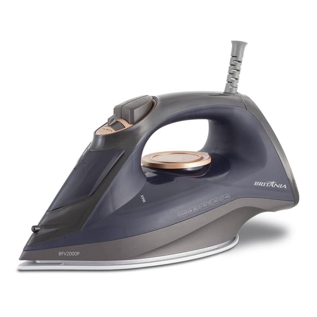 Ferro de Passar A Vapor Britânia BFV2000P Ceramic Azul 127V