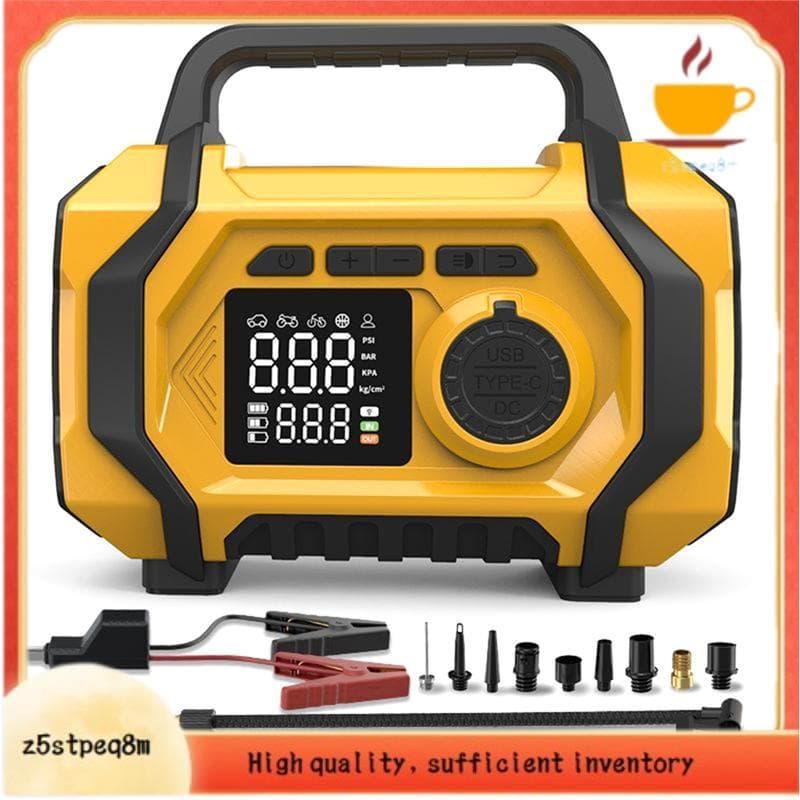 Inflador De Pneus Portátil Compressor De Ar 150PSI Bomba Para De Carro Sem Fio Bolas Energia De Emergência