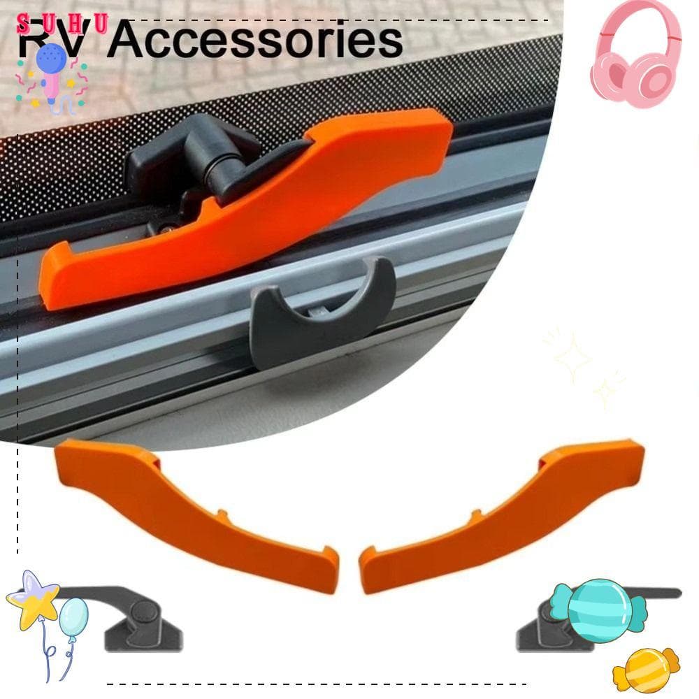 SUHU 1 Par De Fechaduras De Segurança Para Janela De RV , Peças De Proteção Compatíveis , Travas Antifurto , Alça De Sub