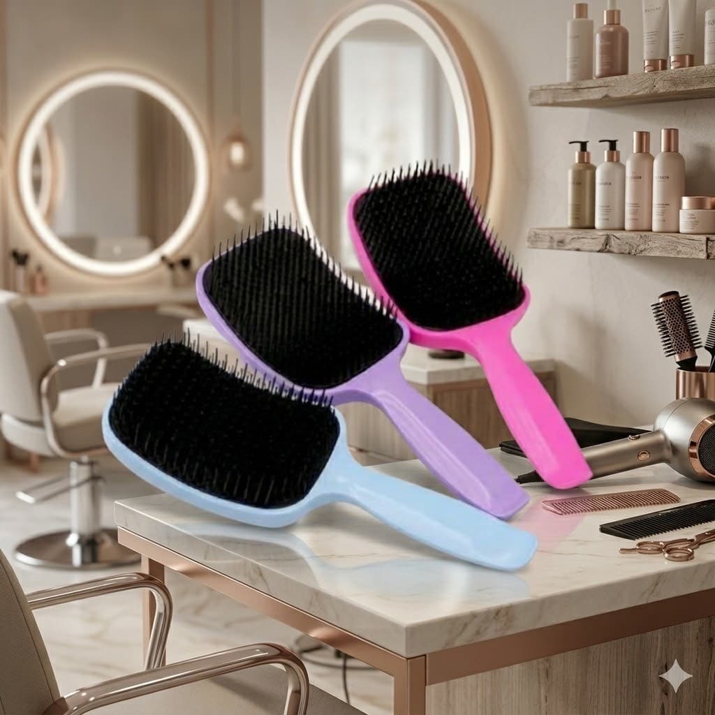 P0CJ  Escova Raquete Desembaraço Suave e Sem Quebrar os Fios