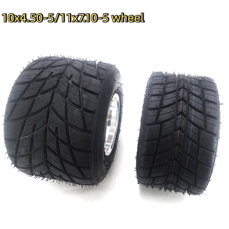Pneus De kart De Campo Dianteiros 10x4.50-5 E Traseiros 11x7.10 Polegadas A Vácuo De Chuva São Adequados Para Acessórios