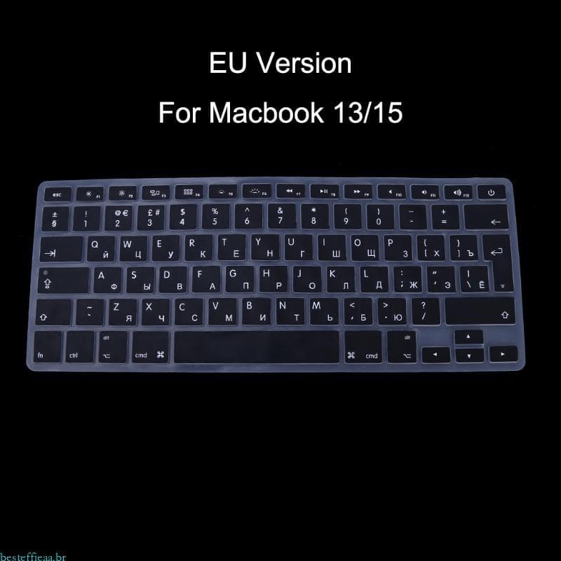 Capa Teclado besteffie Paramacbook Air 13 15 Silicone Para PC