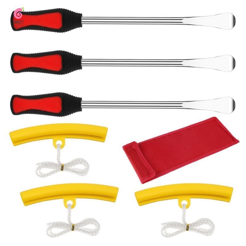 Protetor De Aro Pneu Mudando Alavanca Ferramentas Kit De Reparo De Pneus De Motocicleta Com Alça Antiderrapante