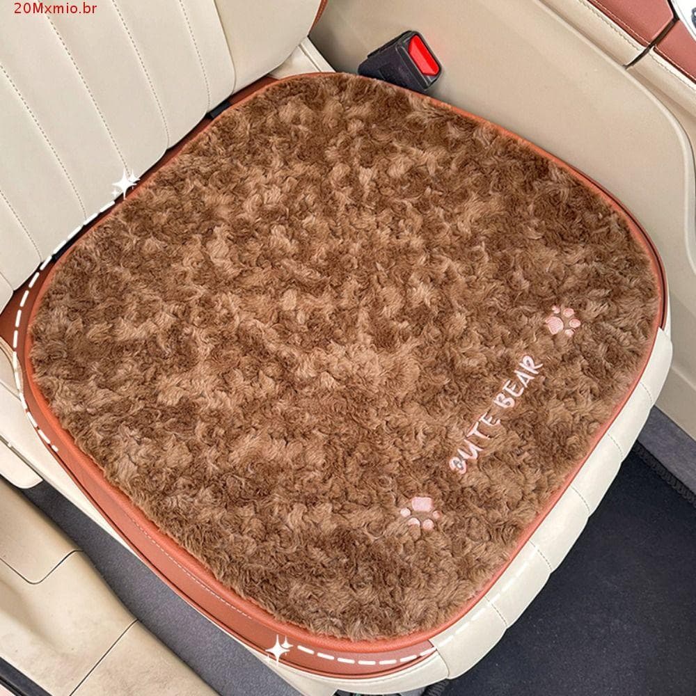 Almofada Do Carro Urso De MXMIOB , Quente Assento Deslizamento , Automóvel Peludo Universal Durável Descanso Luxuoso