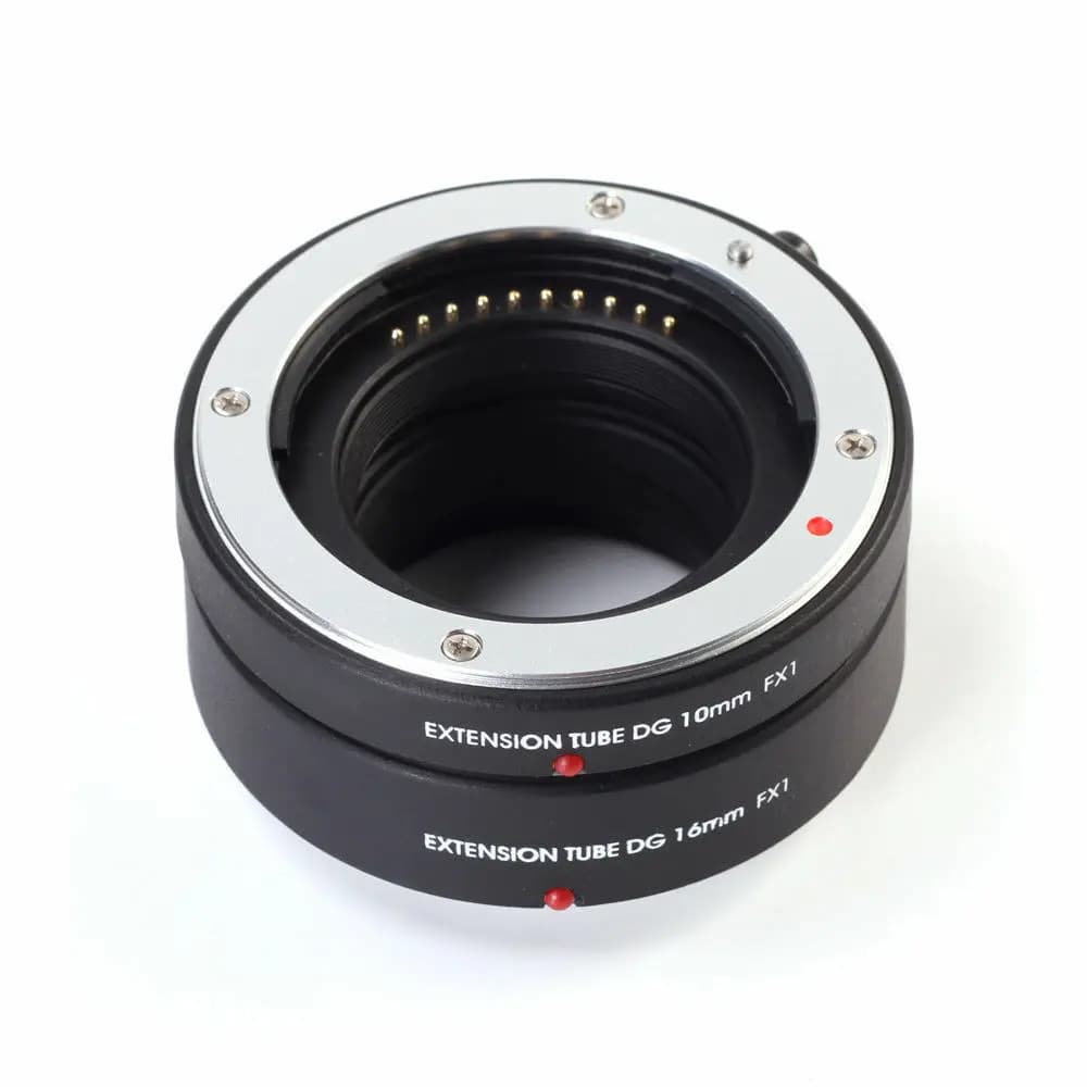 Adaptador De Tubo De Extensão Macro MCOPLUS AF DG 10 + 16mm Para Fujifilm Fuji XF FX X-T2 T1 A1 E2