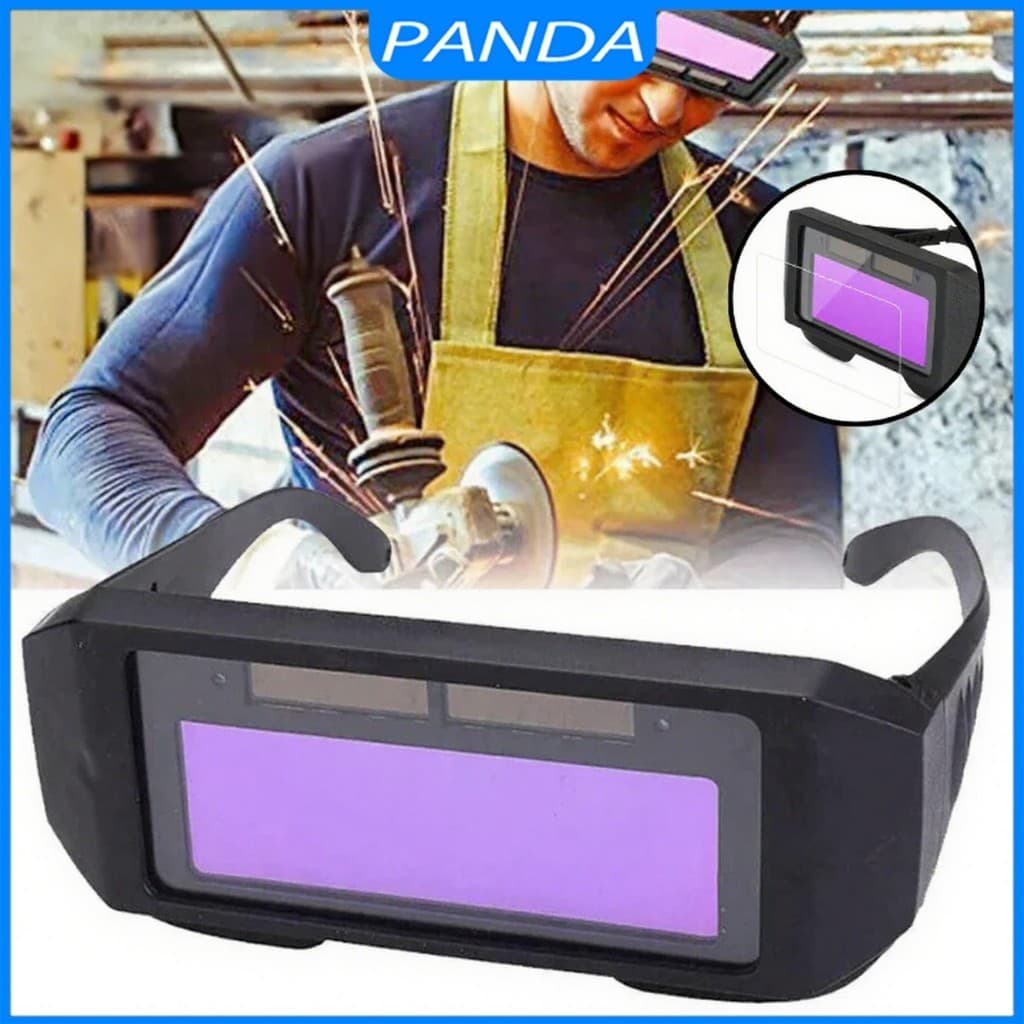 Óculos de Solda com Escurecimento Automático - Proteção Solar Anti-Ofuscamento com Energia Solar