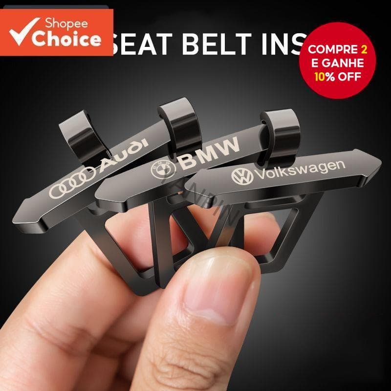 【 NEW 】 Car Projeto Do Gancho De Inserção Cinto De Segurança Eliminando O Alerta Carro Sons De Liga De Material