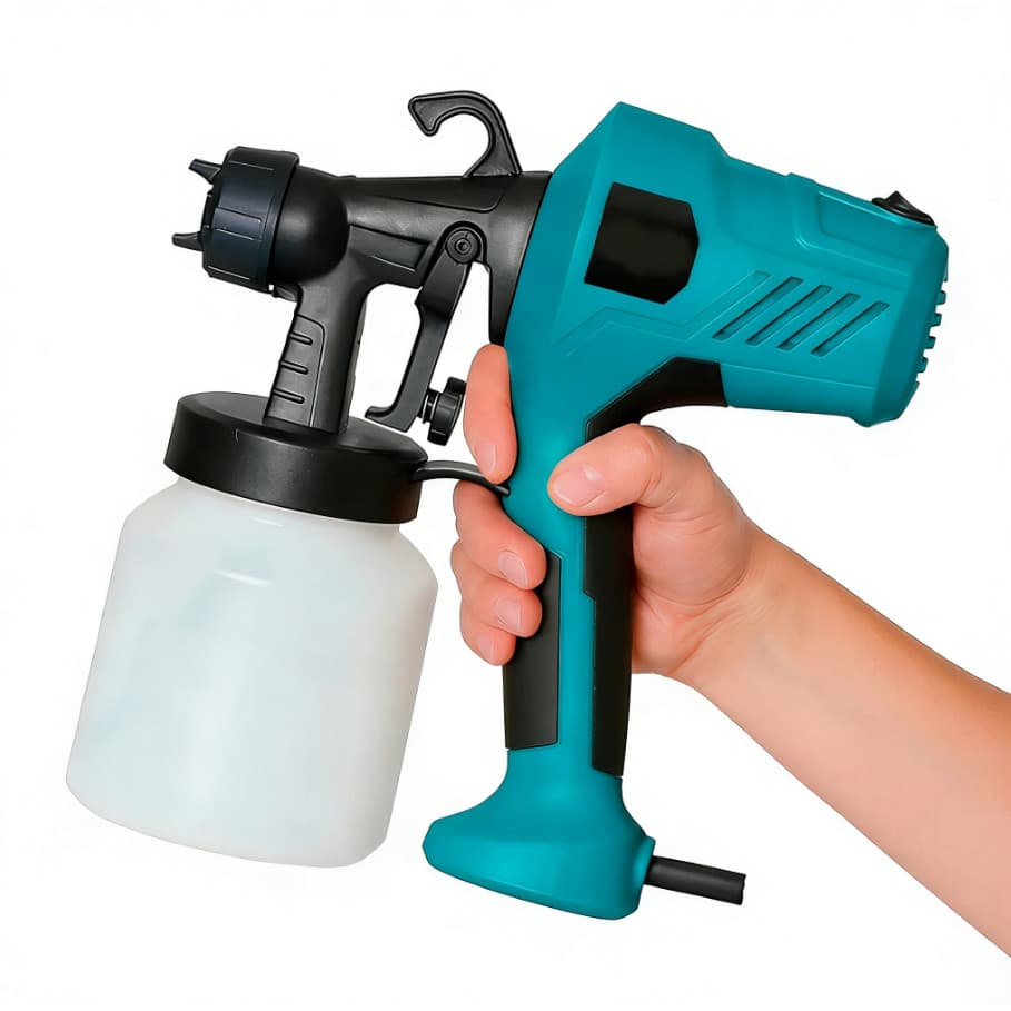 Pistola Elétrica Para Pintura Pulverizador 450W | Bico de Metal com Compressor Profissional