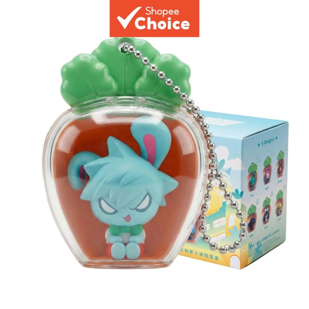  Chaveiro de Cenoura da Série Coelho do Estágio Alienígena, com Mini Figurina, Charme Oficial de Anime ALNST Mystery Bag