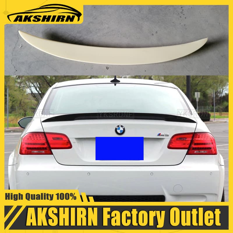 Para BMW E92 E93 Série 2 Portas Coupe E92 M3 ABS Spoiler Estilo P 2005-2012 Peças De Automóvel Decoração Do Carro