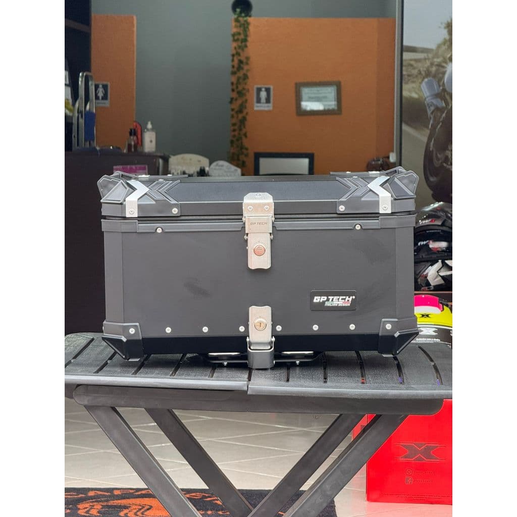 Bauleto GP Tech Traseiro Alumínio Preto 65 Litros 