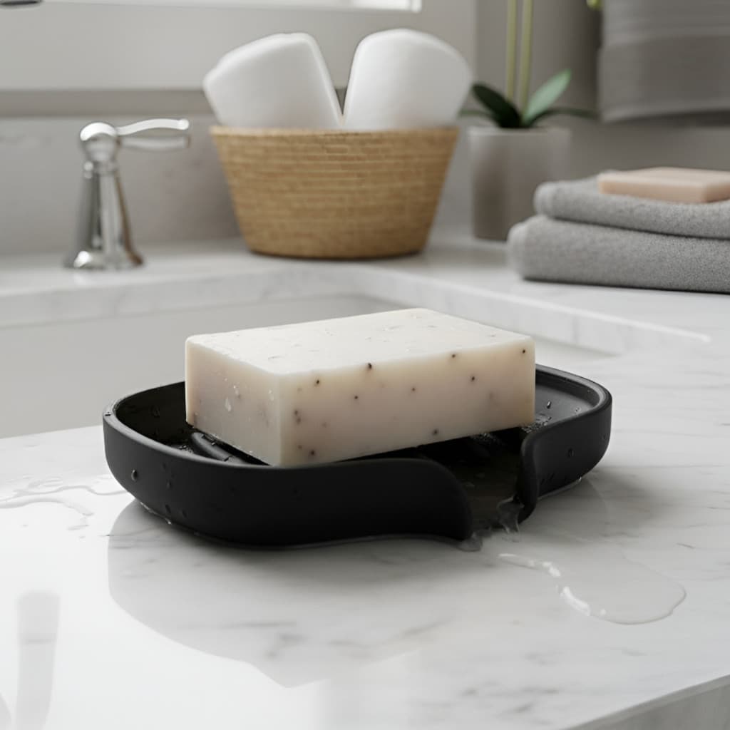 Saboneteira Porta Sabonete Drenante para Pia e Banheiro Evita Água Lodo Seco não Derrete Sabonete