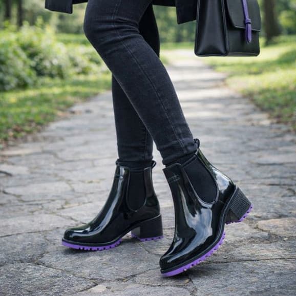 Bota Com Soleta Colorida Adulta Feminina Premium Para Dias de Frio Chuva Oferta