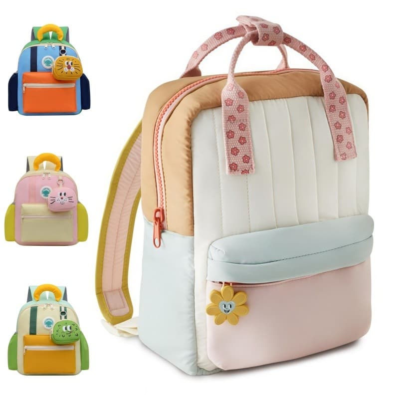 Mini Mochila Infantil Para Meninas De 2 A 4 Anos - Linda Flor De Girassol Pendurada Colorida