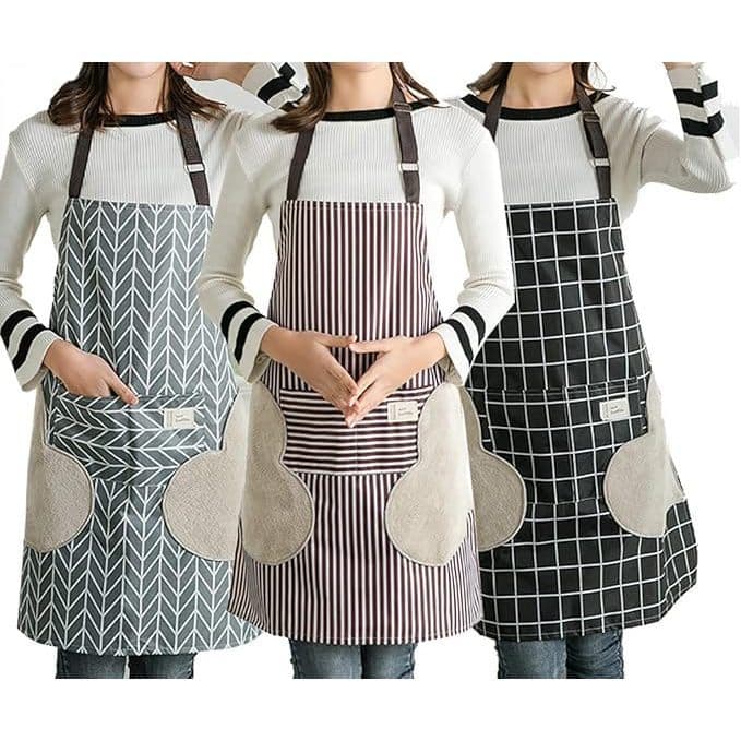 2 Avental De Cozinha A prova D' Água Impermeável Pratico Facil de Limpar Cores Sortidas Envio Rápido