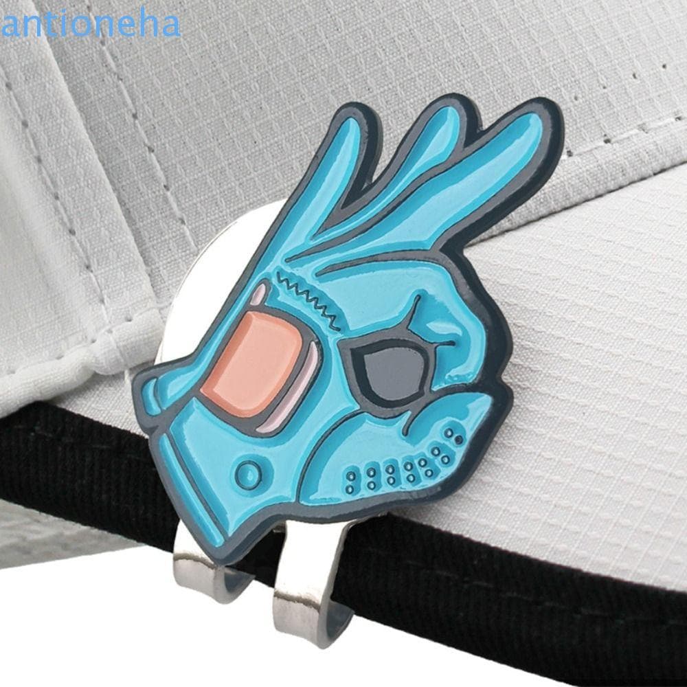 Clipe Para Boné De Golfe ANTIONEHA , Marca De Bola Com Padrão De Desenho Animado OK , Marcador Decorativo De Chapéu De A