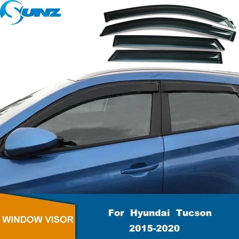 Defletor De Janela Lateral Para Hyundai Tucson 2015 2016 2017 2018 2019 2020 Escudo Chuva Do Carro Viseira Da Porta Guar