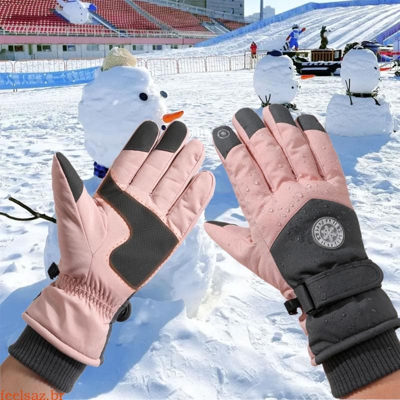 feelsaz Sensibilidade Screentouch Esqui Para À Prova Isolamento Lã Mão Atividades I