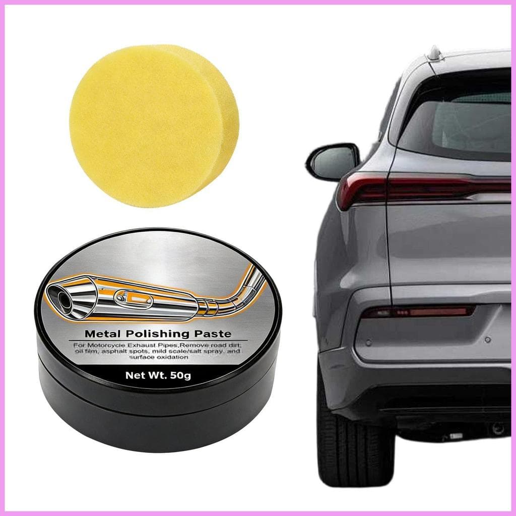 Limpador De Ponta De Escape , Pasta Desengordurante , Creme De Metal Cromado , Removedor De Ferrugem Para Veículos Autom